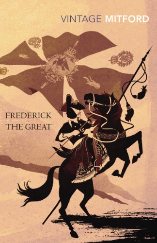 Vintage book cover: equestrian portrait of Frederick the Great.