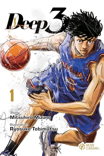 Deep 3, Volume 1" cover: basketball player dribbling, manga style illustration.