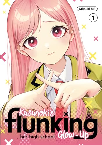 Manga cover featuring a pink-haired girl with a determined expression.