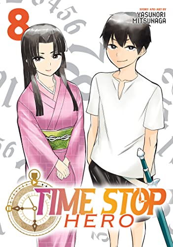 Manga cover featuring two young people and a clock motif.