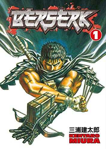 Berserk Vol. 1 cover: armored swordsman with a large sword and crossbow.