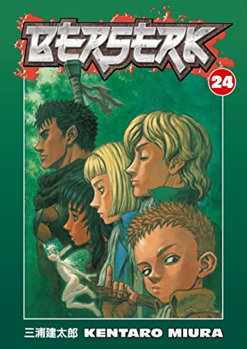 Berserk Volume 24 manga cover with Guts and other characters.