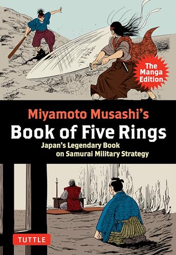 Manga cover depicting samurai with swords, text reading "Book of Five Rings".
