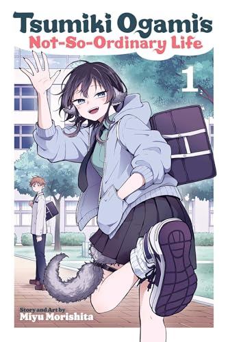 Manga cover featuring a girl with a fox tail and a boy in uniform.