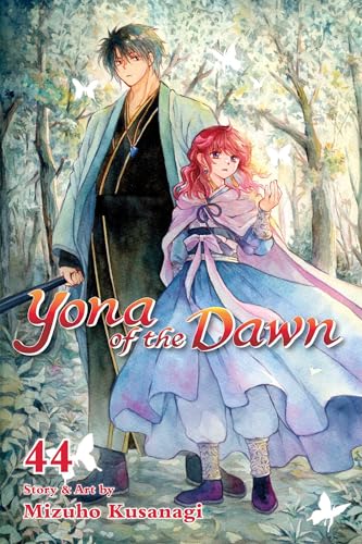 Manga cover: two figures stand in a forest, with the title "Yona of the Dawn.