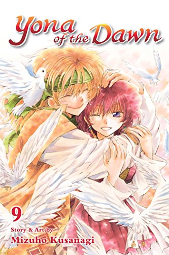 Manga cover featuring Yona and Jae-ha surrounded by white birds.