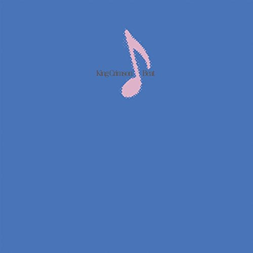 Blue background with a pink musical note and text "King Crimson Beat".