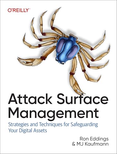 Book cover: insect illustration with title "Attack Surface Management.