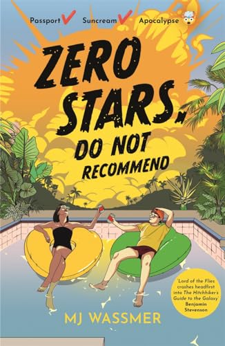 Book cover: poolside scene with text “Zero Stars, Do Not Recommend.”