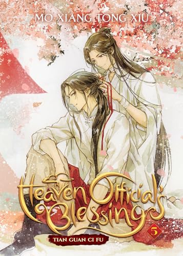 Book cover art featuring two long-haired men in traditional robes under cherry blossom trees.