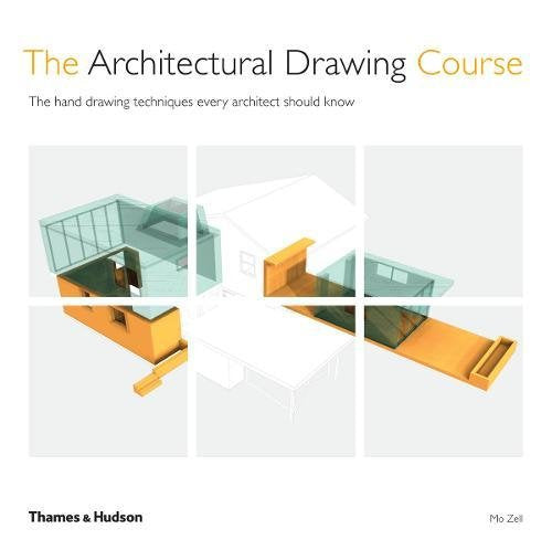 Book cover with architectural drawings of a modern house in isometric view.