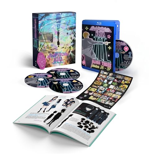 “Mob Psycho 100 III” limited edition Blu-ray box set with discs and artbook.