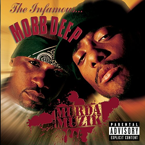 Mobb Deep album cover featuring two rappers and red splatter graphic.