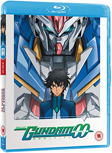 Blu-ray cover for "Mobile Suit Gundam 00 - Part 2" featuring a robot and character.