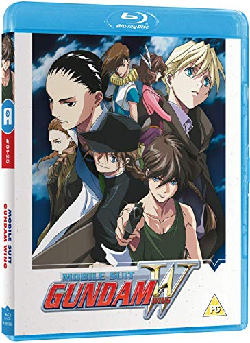 Blu-ray cover art featuring several anime characters from Mobile Suit Gundam Wing.