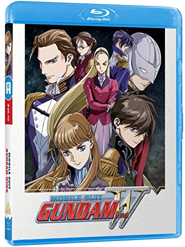Blu-ray cover art featuring several anime characters from Mobile Suit Gundam Wing.