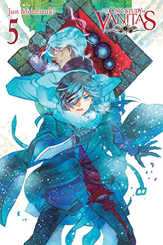 Manga volume 5 cover: two characters with blue hair, ornate clothing.