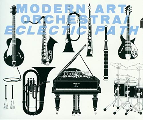 CD cover for "Eclectic Path" featuring black silhouettes of musical instruments.