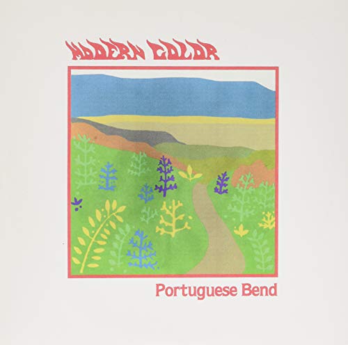 Vinyl cover art featuring a stylized landscape painting of a path through colorful flora.