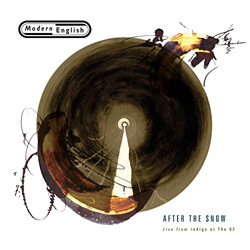 Modern English "After the Snow" vinyl album cover, abstract swirling design.