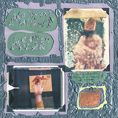 Collage album cover for Modest Mouse’s “Sad Sappy Sucker” with vintage photos.