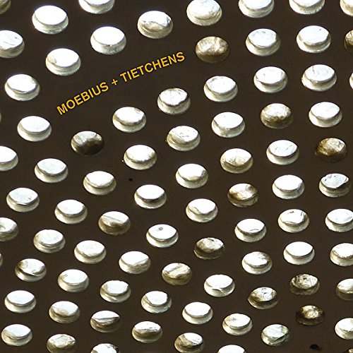 A CD cover with a dark background and numerous reflective white dots, titled "Moebius + Tietchens".