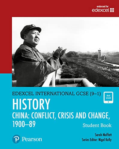 History textbook cover featuring Mao Zedong and a large crowd, 1900–89 China.