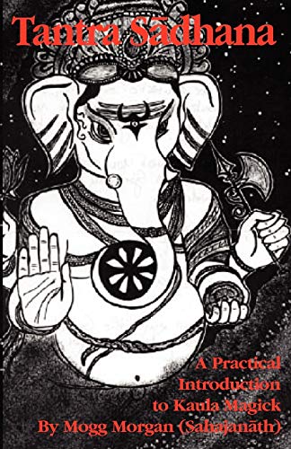 Book cover: “Tantra Sadhana” with illustration of Ganesha in white.
