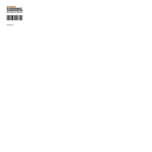 White album cover with black text: "Mogwai - Government Commissions" and barcode.