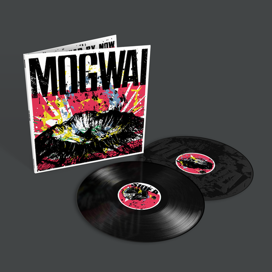 Mogwai vinyl record with colorful, textured cover art featuring a face.