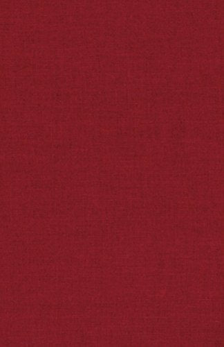 Solid red book cover with textured surface.