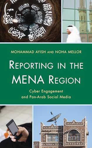 Book cover with Arabic script, a person in traditional dress, and a satellite dish.