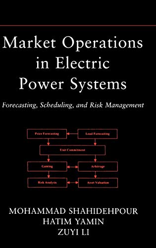 Book cover: “Market Operations in Electric Power Systems: Forecasting” with diagrams.