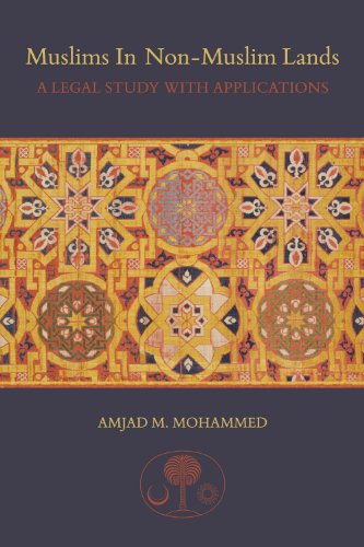 Book cover: “Muslims in Non-Muslim Lands” with Islamic geometric patterns.