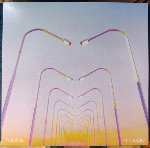 Vinyl record cover for Mohs.’ “Mirage” with repeating streetlights.