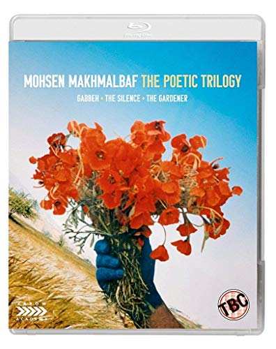 Blu-ray cover showing a blue-gloved hand holding a bouquet of red flowers.