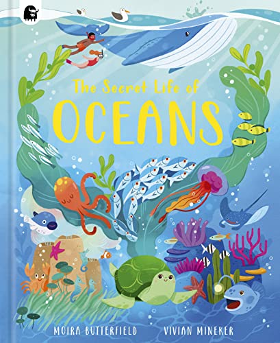 Book cover illustrating colorful ocean life, including a whale and diver.
