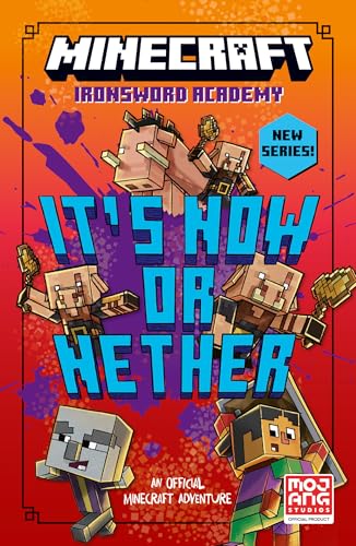 Minecraft book cover featuring pixelated characters and bold title text.