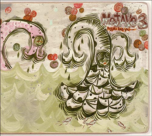 Album cover art featuring stylized figures, waves, and fish in a muted color palette.