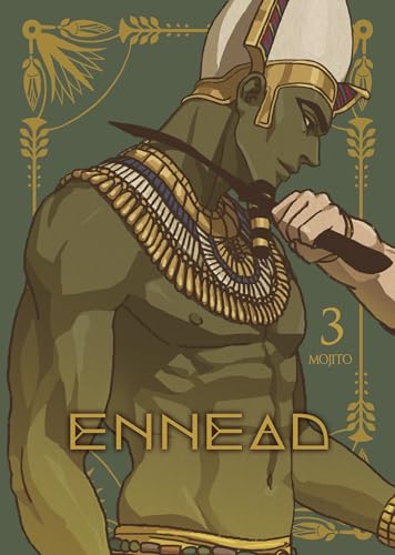 An illustrated man in Egyptian-style regalia holds a dagger against a green background.