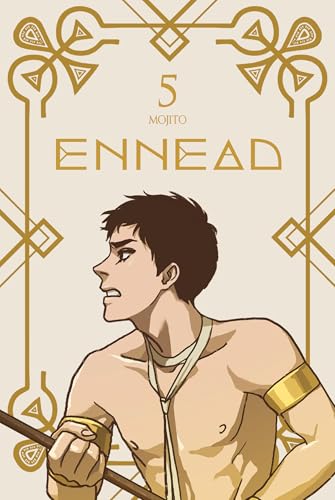 Cover of “Ennead Vol. 5” featuring a young man with dark hair.
