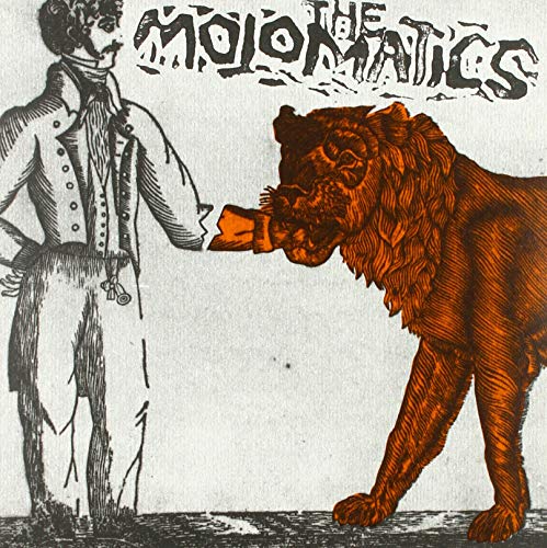 Vintage-style album cover with a man and a bear facing each other.