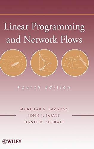 Book cover: "Linear Programming and Network Flows," fourth edition, by Bazaraa, Jarvis, and Sherali.