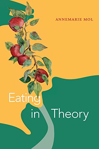 Book cover with yellow and green abstract shapes, an apple branch, and white text.