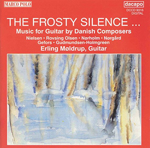 CD cover for "The Frosty Silence" featuring abstract watercolor painting.