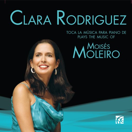 CD cover featuring pianist Clara Rodriguez and composer Moisés Moleiro.