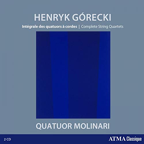 CD cover for Górecki’s string quartets performed by Molinari Quartet.