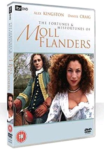 DVD cover for The Fortunes and Misfortunes of Moll Flanders featuring Alex Kingston and Daniel Craig.