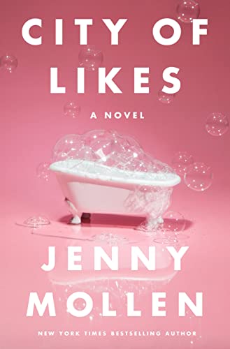 Book cover: pink background, bubbles, bathtub, and white text.