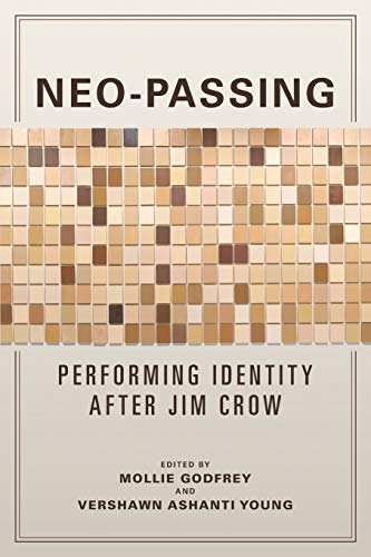 Book cover with a mosaic of skin-tone squares and bold black text.